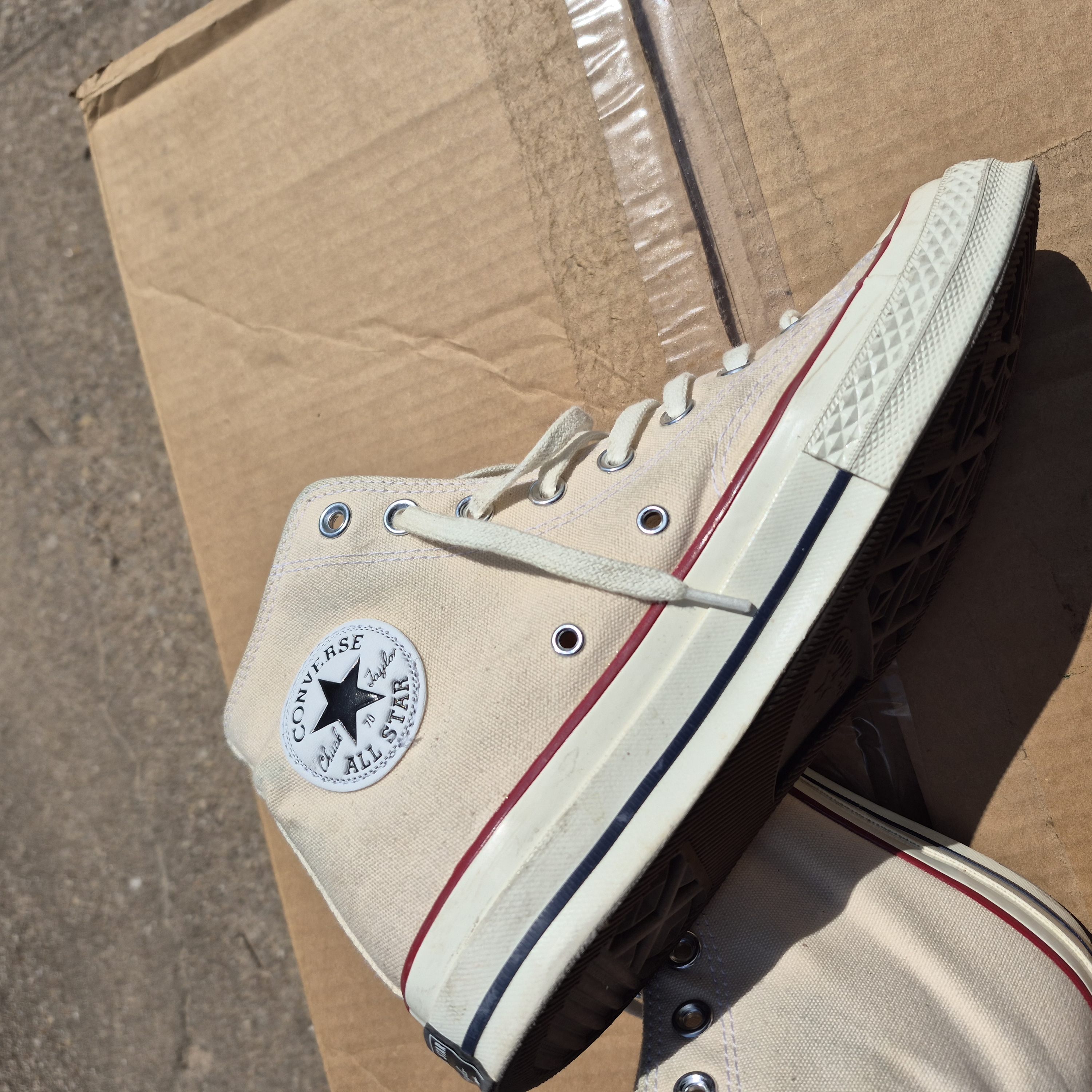 Converse High-Top Sneakers In Cream